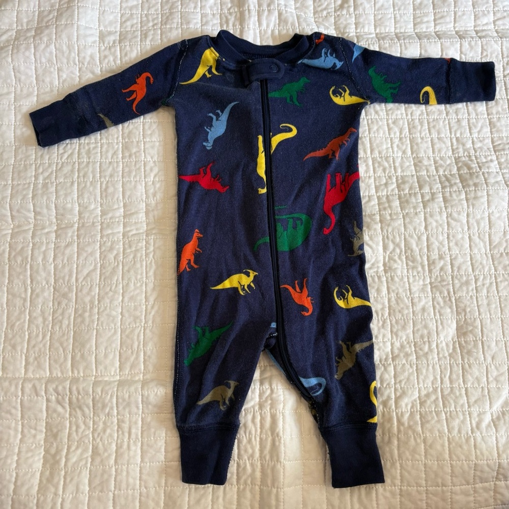 Dinosaur PJs Hanna Andersson Zipper Sleeper 0-3 months
